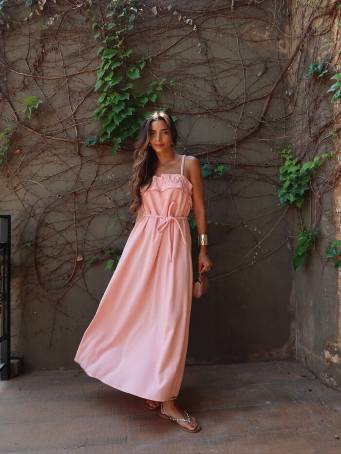 Imagem de Vestido babados Rosa Olívia