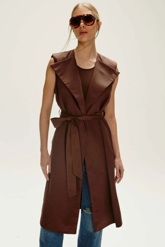 Imagem de Casaco New Betina Marrom Mocha Le Blog