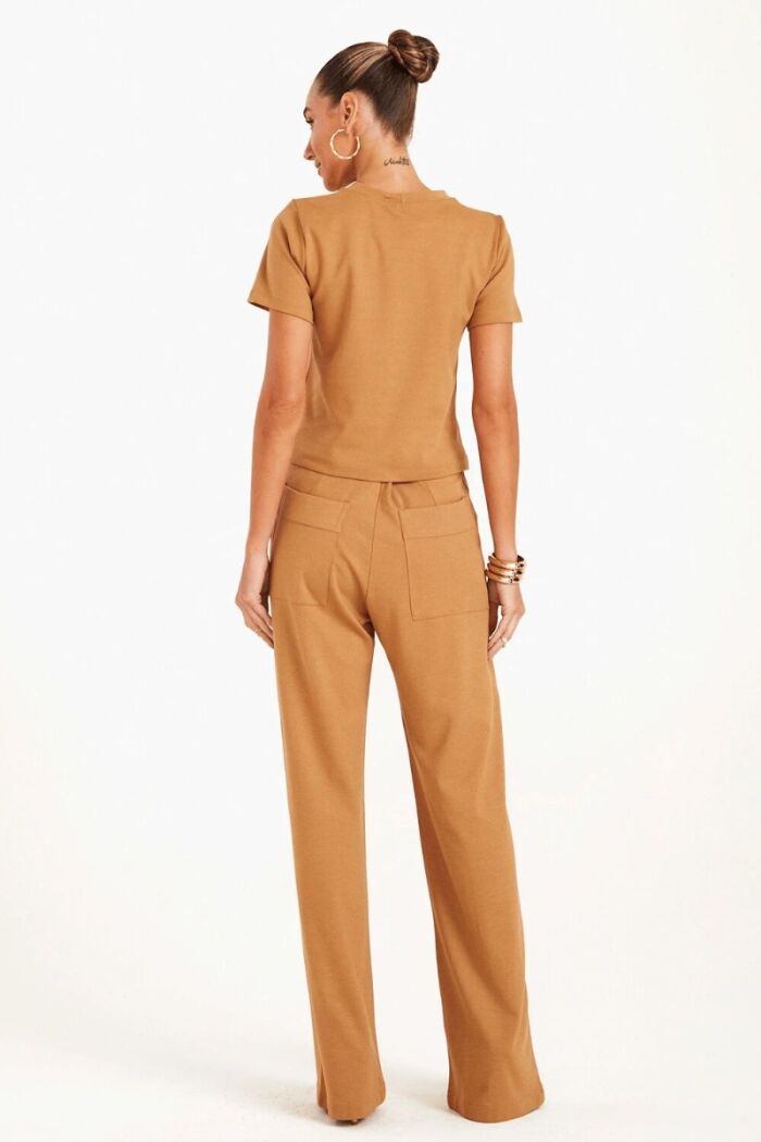 Imagem de Blusa Manga Curta Reta Kaki