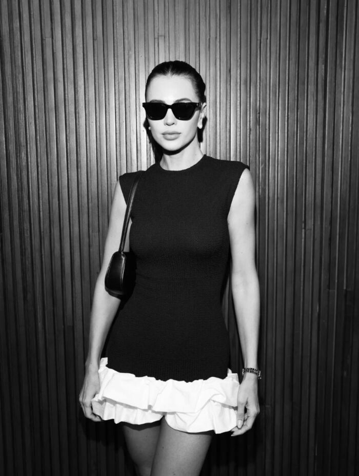 Imagem de Vestido Bianca Preto e Branco Cloude