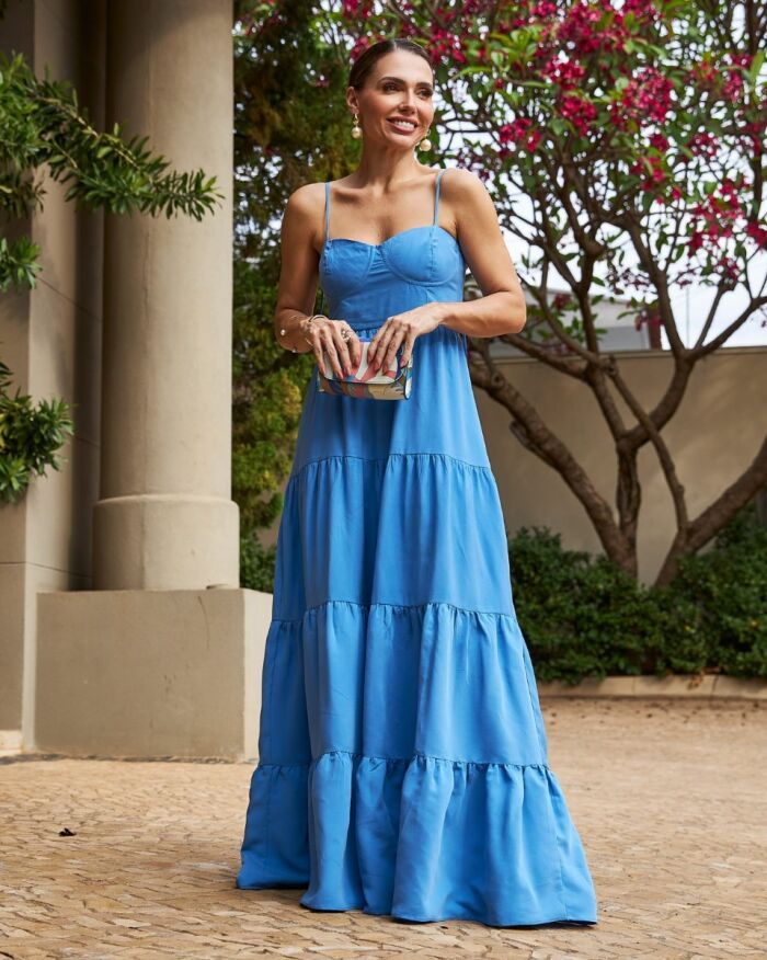 Imagem de Vestido Madona Azul Olívia