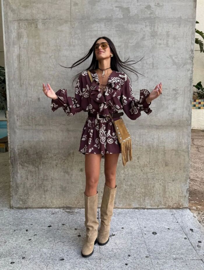 Imagem de Vestido Atena Marrom Cloude