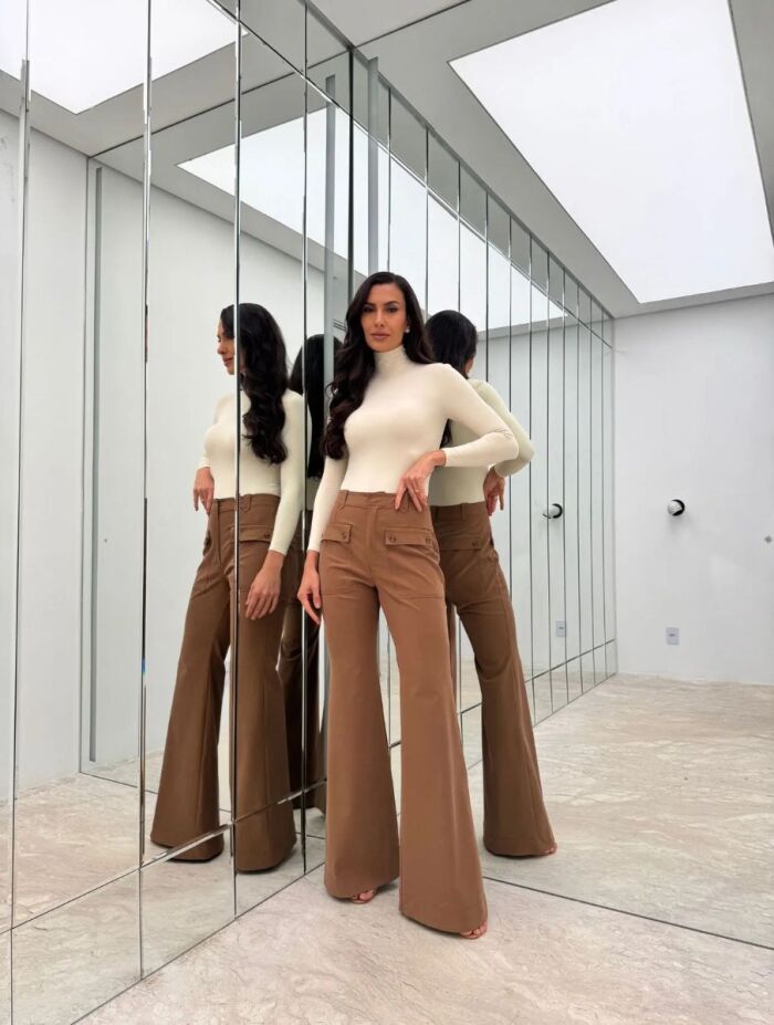 Imagem de Calça Fernanda Marrom Cloude