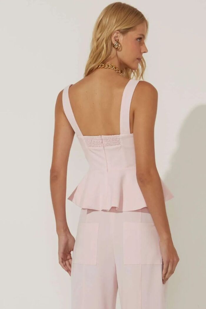 Imagem de Corselet Sabrina Rosa Plissê Le Blog