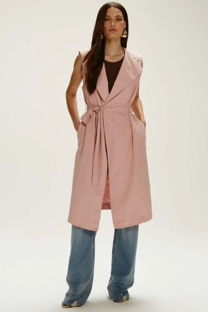 Imagem de Casaco New Betina Rosa Classic Le Blog