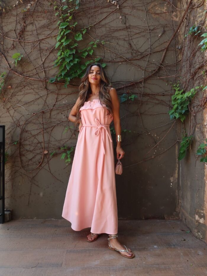 Imagem de Vestido babados Rosa Olívia