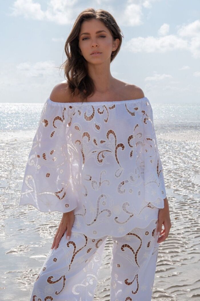 Imagem de Bata Marluce Branca Marie Mercié