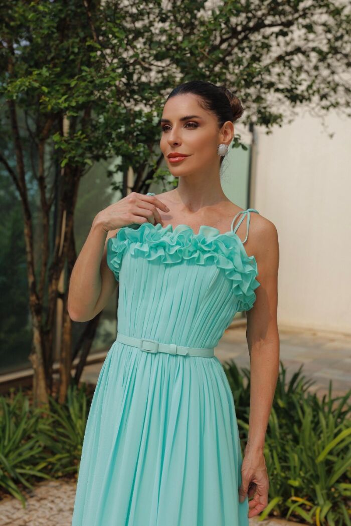 Imagem de Vestido Fiorela Verde Água D´teliê