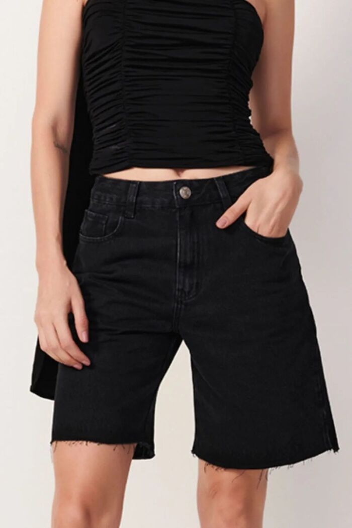 Imagem de Jorts Kendall Jeans Black Le Blog
