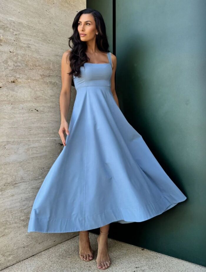 Imagem de Vestido Helena Azul Cloude