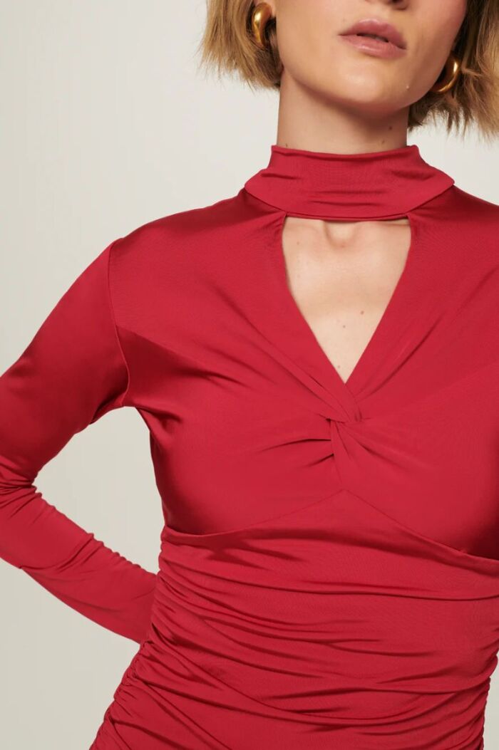 Imagem de Vestido Milena Vermelho Tango Le Blog