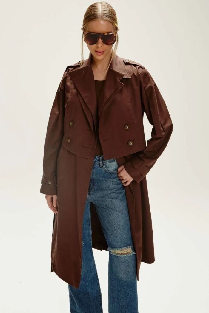 Imagem de Casaco New Betina Marrom Mocha Le Blog