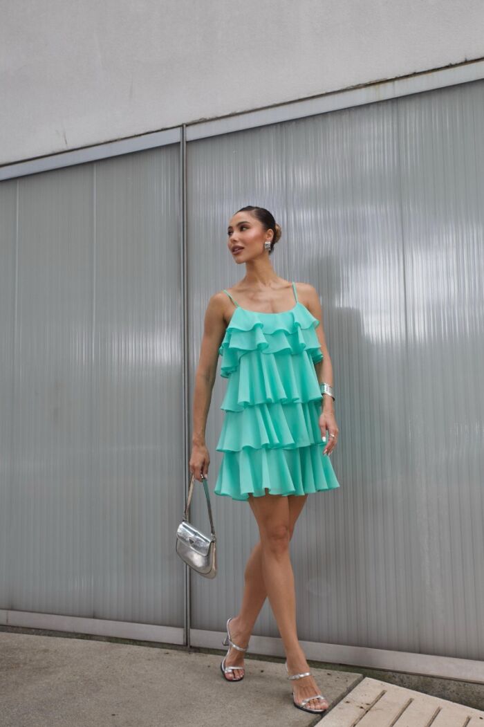 Imagem de Vestido Lana Verde Água D´teliê