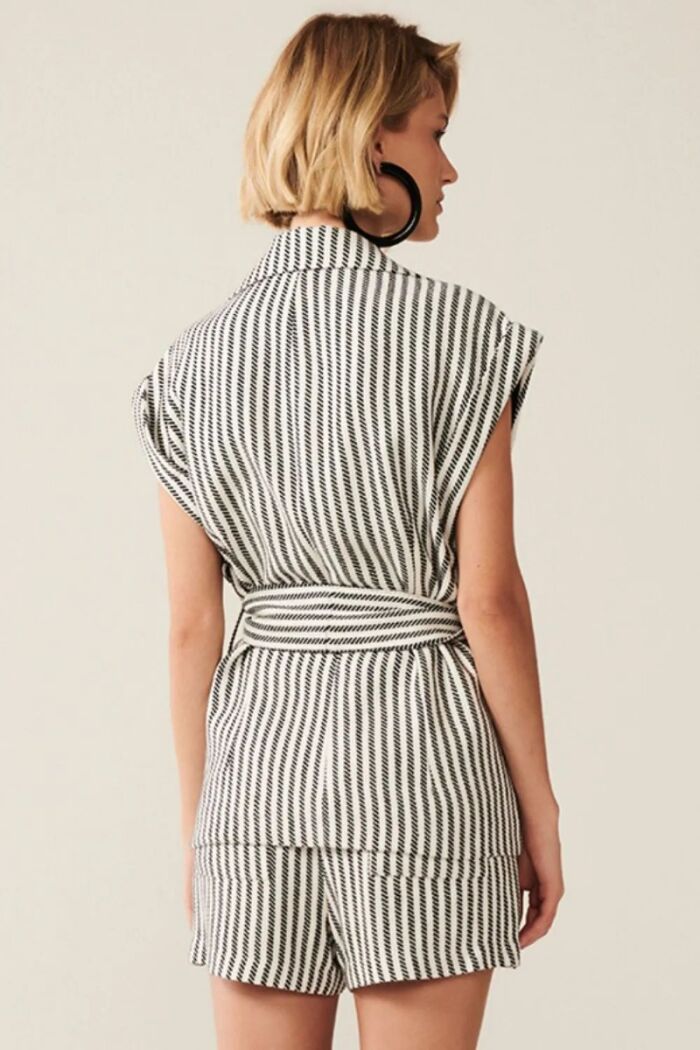 Imagem de Short Saia Ceci Listrado Le Blog