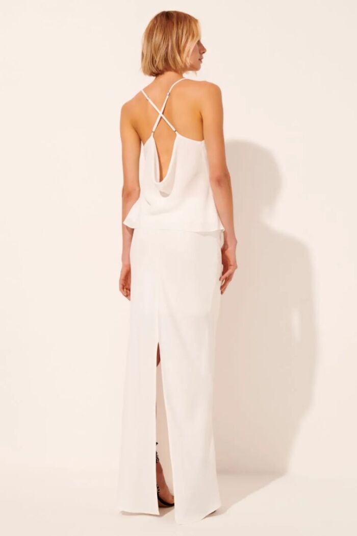 Imagem de Saia Anabela Off White Le Blog