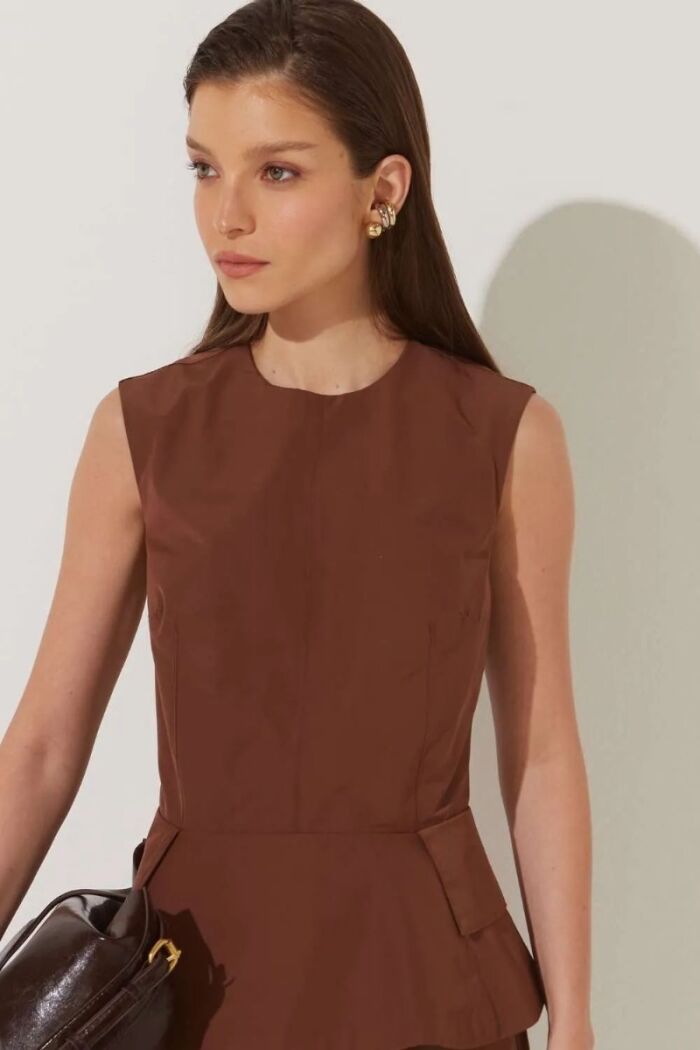 Imagem de Blusa Antônia Marrom Le Blog