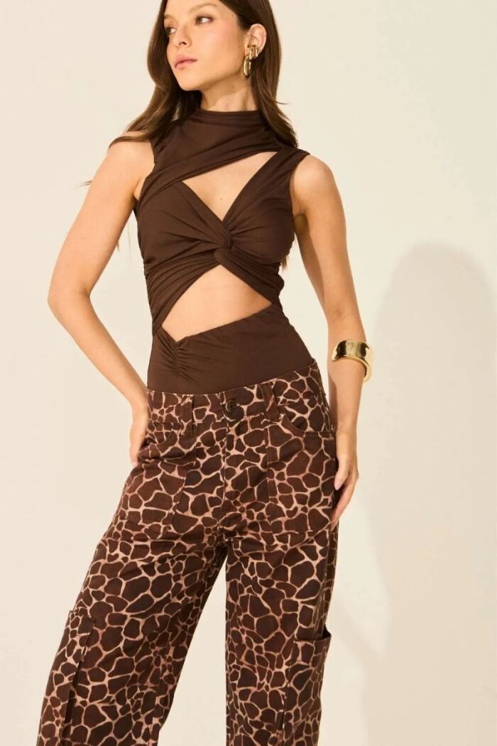 Imagem de Calça Leona Estampa Girafa Le Blog