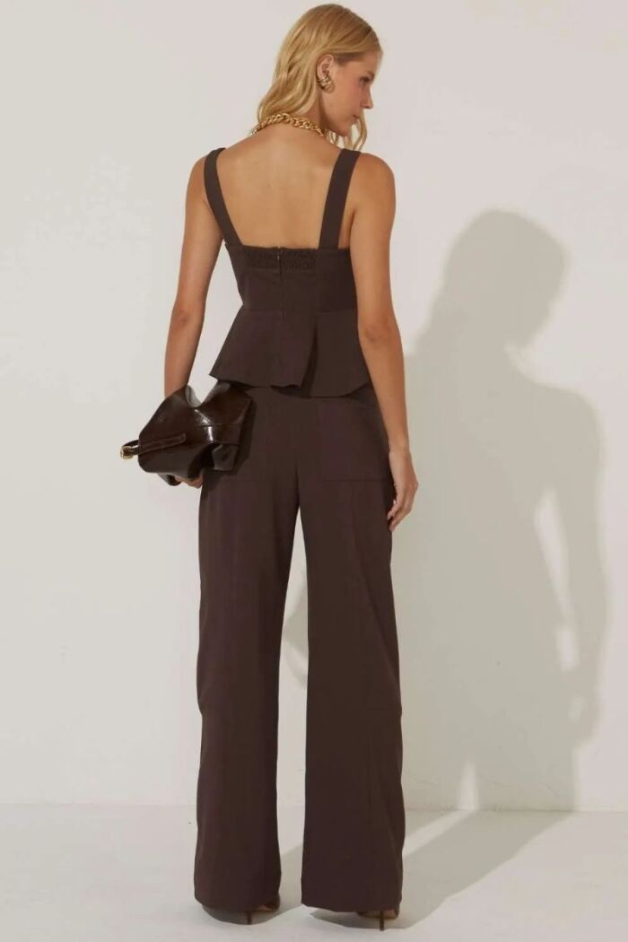 Imagem de Calça Sabrina Marrom Dark Le Blog