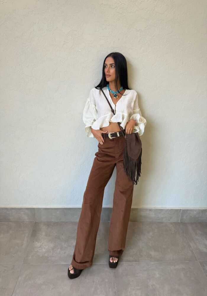 Imagem de Calça Mia Marrom Cloude