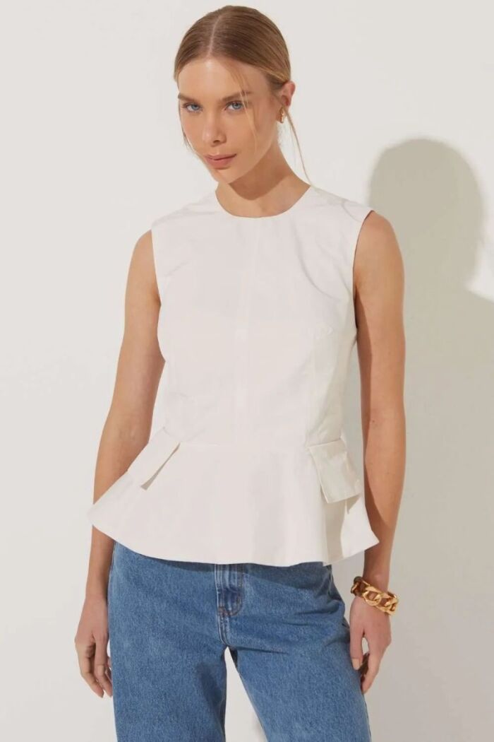 Imagem de Blusa Antônia Off White Le Blog