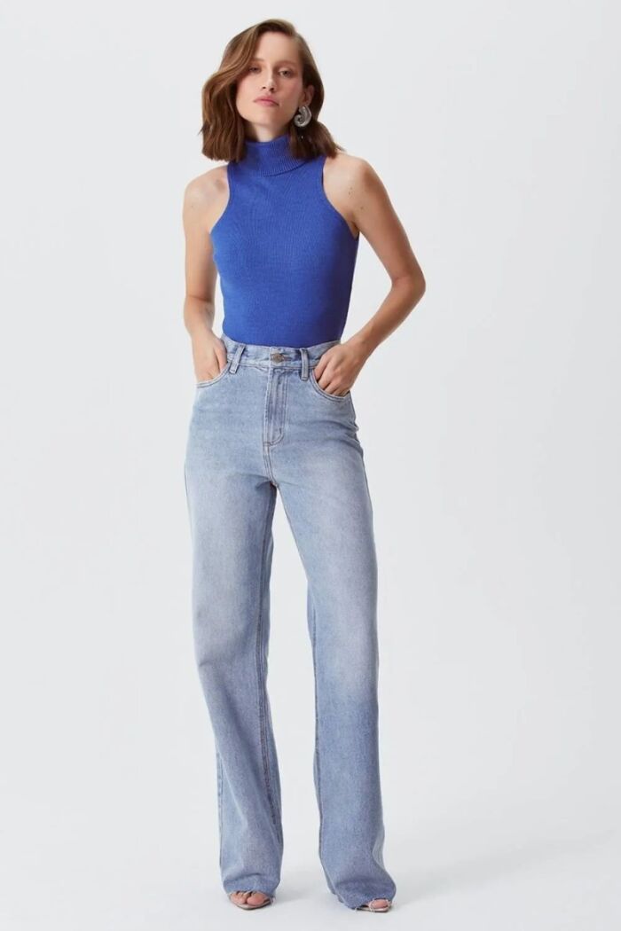 Imagem de Blusa Miranda Azul Horizon Le Blog