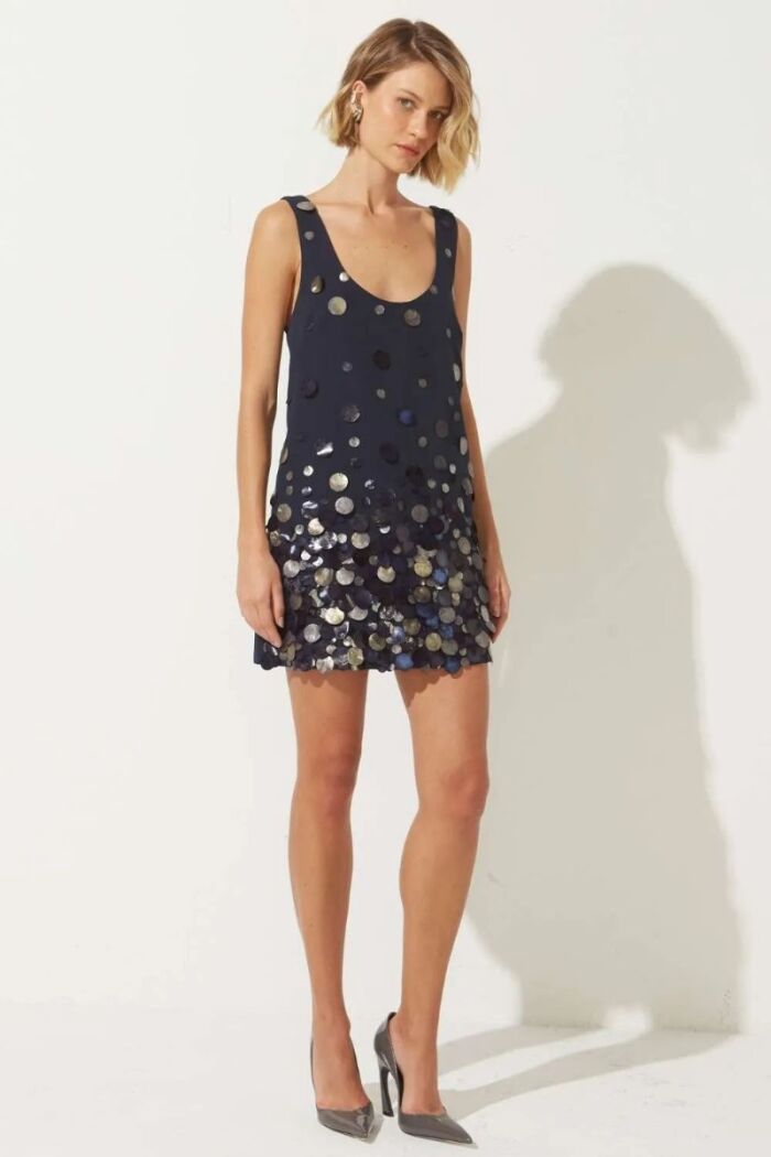 Imagem de Vestido Giulia Azul Marinho Le Blog