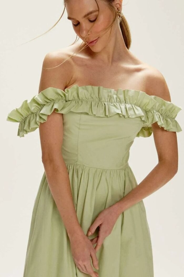 Imagem de Vestido Carmela Verde Glacê Pistache Le Blog