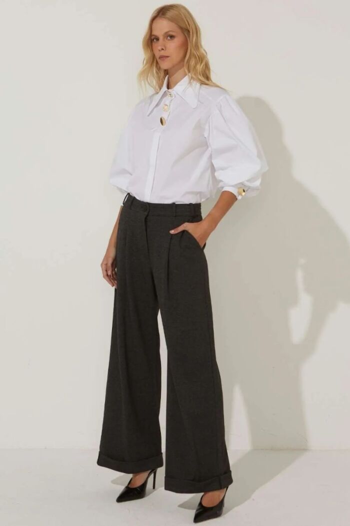 Imagem de Calça Isa Chevron Chumbo Le Blog