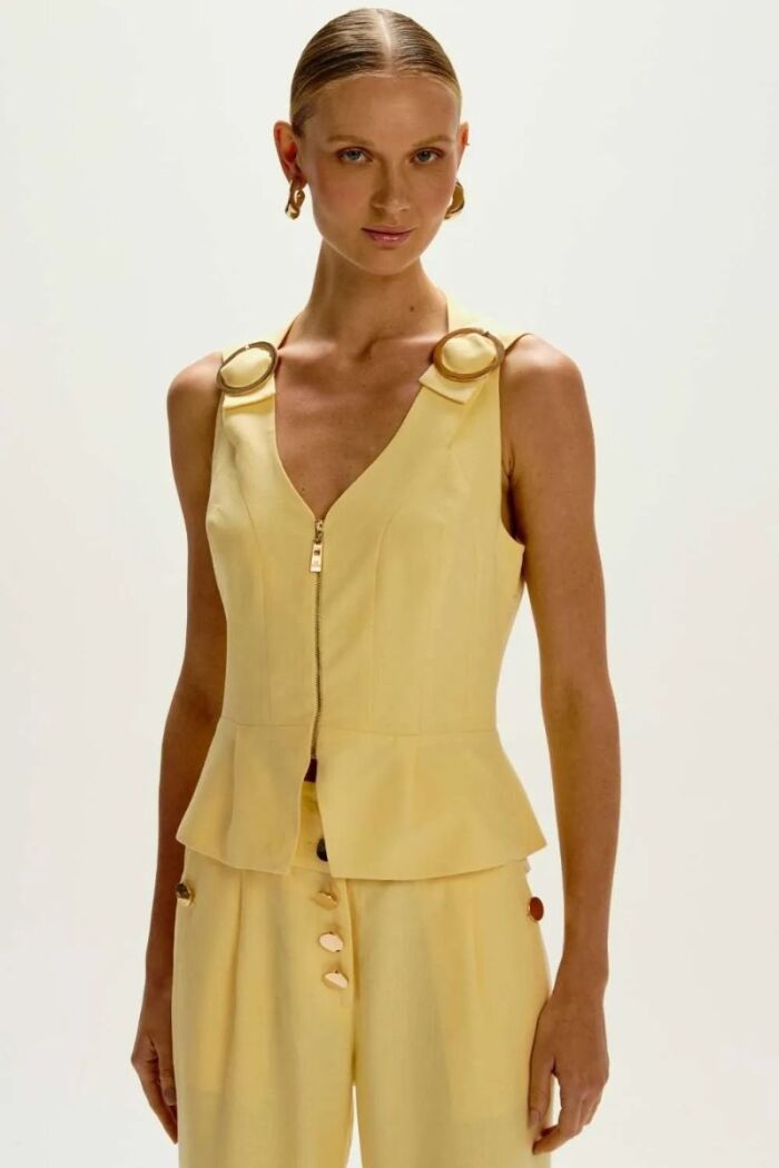 Imagem de Blusa Olívia Amarelo Grace Le Blog