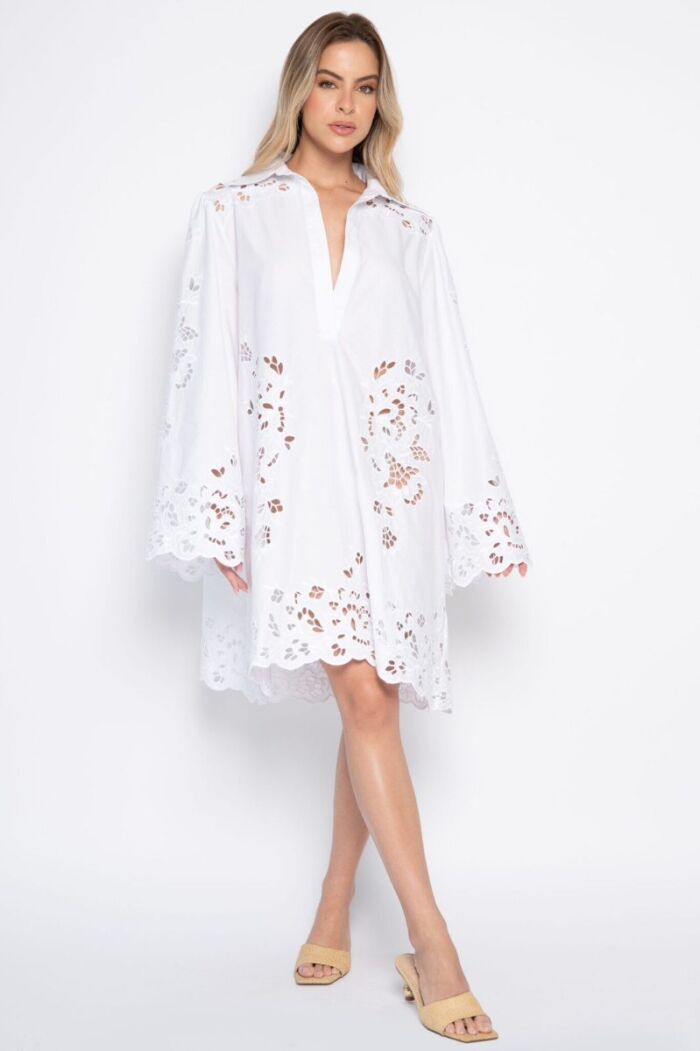 Imagem de Vestido Danubia Branco Marie Mercié