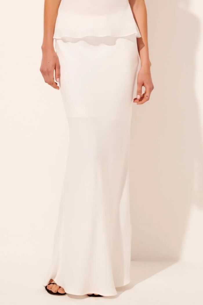 Imagem de Saia Anabela Off White Le Blog