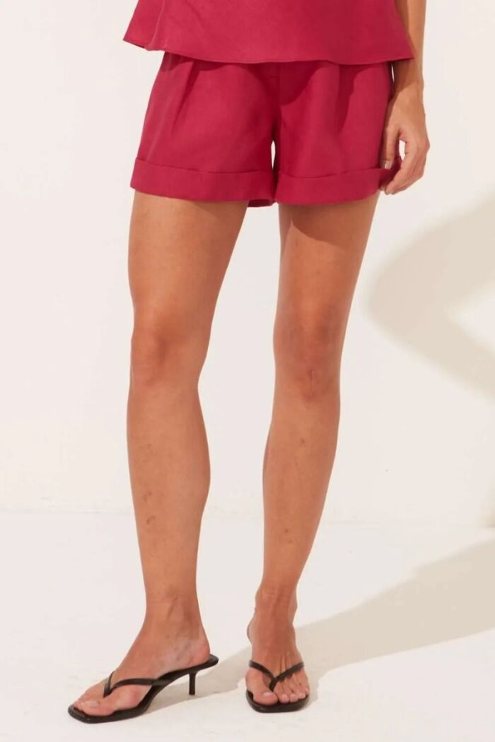 Imagem de Shorts Lurdes Vermelho Crushed Le Blog