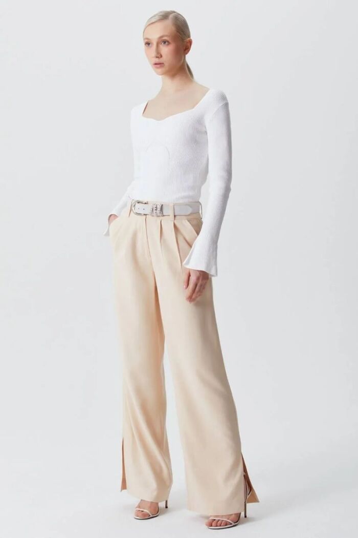 Imagem de Calça Marcelle Bege Chalk Le Blog