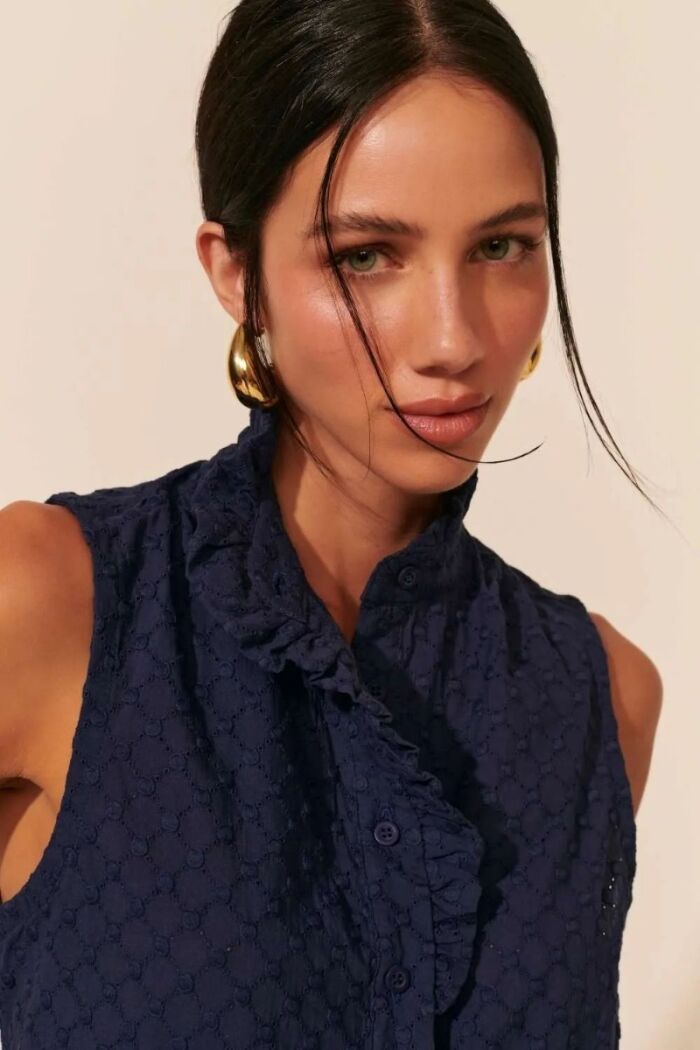 Imagem de Blusa Alzira Azul Midnight Le Blog