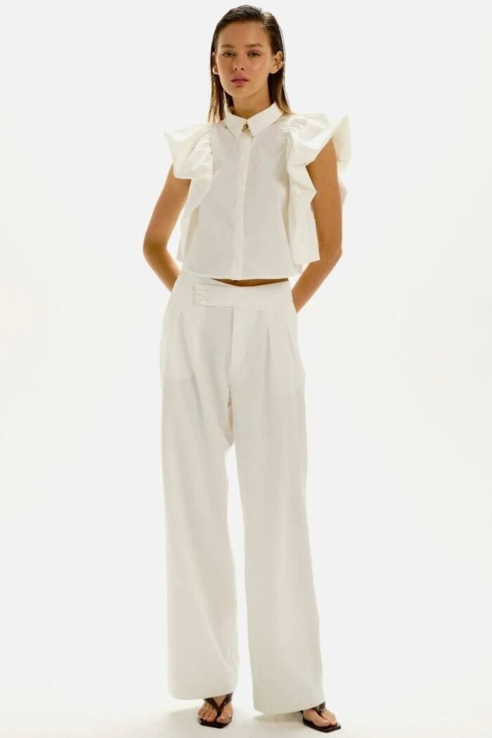 Imagem de Calça Vivian Off White Le Blog