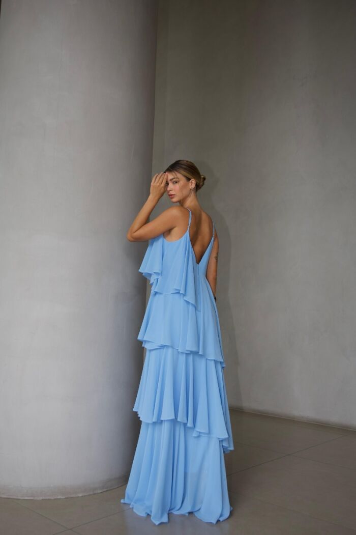 Imagem de Vestido Marie Azul Bebê D´teliê