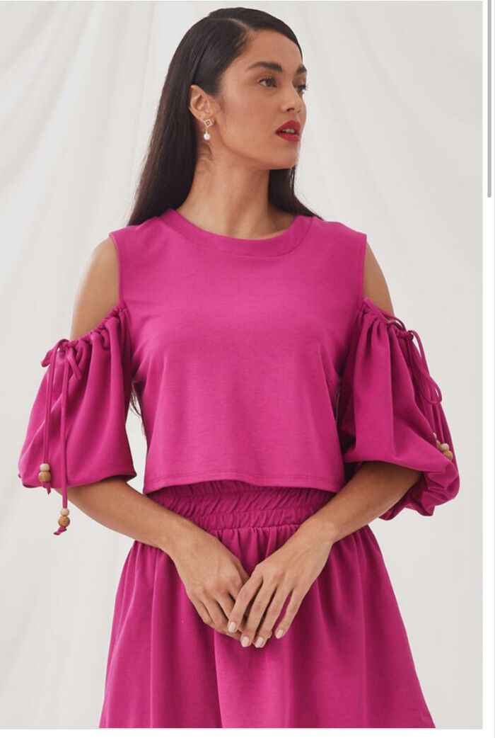 Imagem de Blusa Ombro a Ombro Pink Zen
