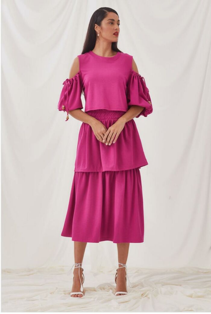 Imagem de Saia Duas Camadas Pink Zen