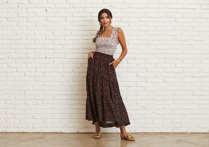 Imagem de Saia Floral Aquarella