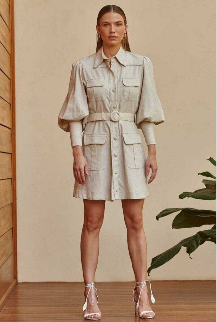 Imagem de Vestido Sobretudo Bege Zen