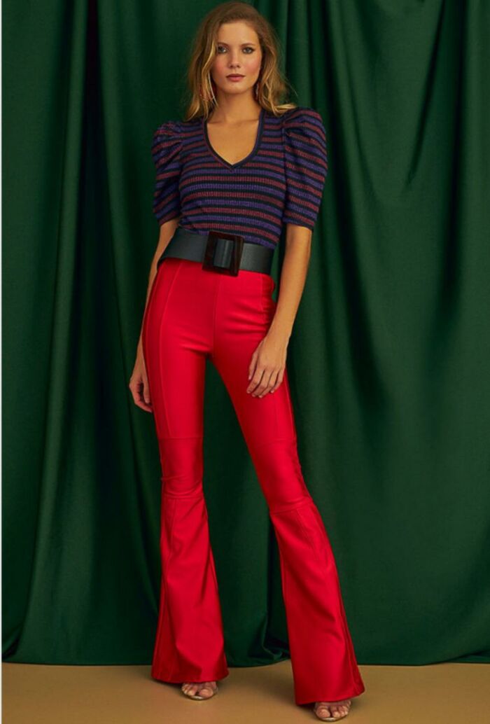 Imagem de Calça Flare Zíper Na Lateral Zen