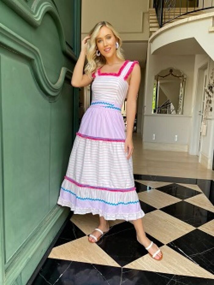 Imagem de Top Listrado Rosa Aquarella