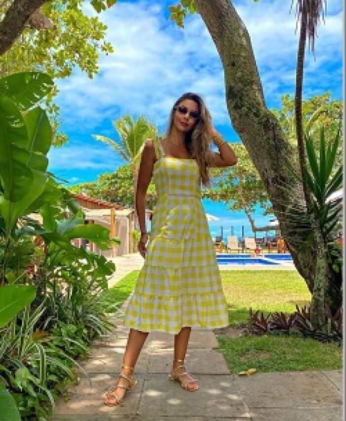 Imagem de Vestido Vichy Amarelo Lulu