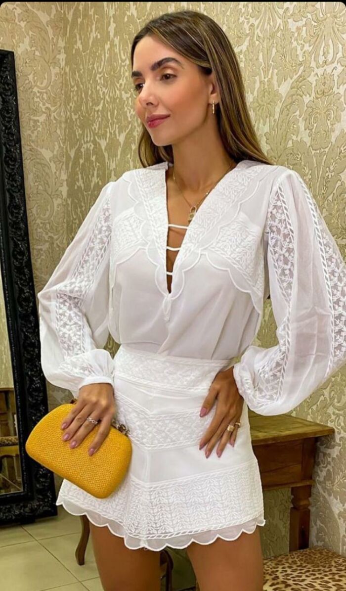 Imagem de Short Saia Bordado Zen