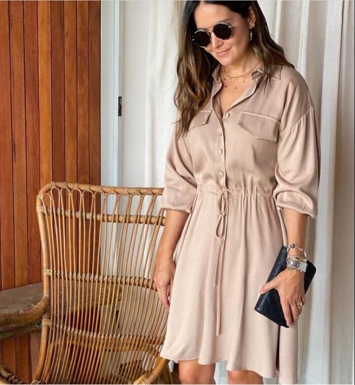 Imagem de Vestido Sarja Bege Lulu