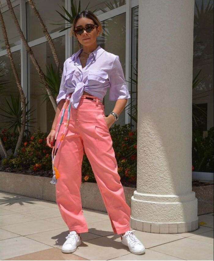 Imagem de Camisa Seda Lilás Aqaurella