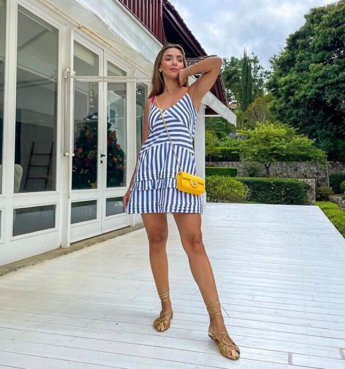 Imagem de Vestido Listrado Aquarella