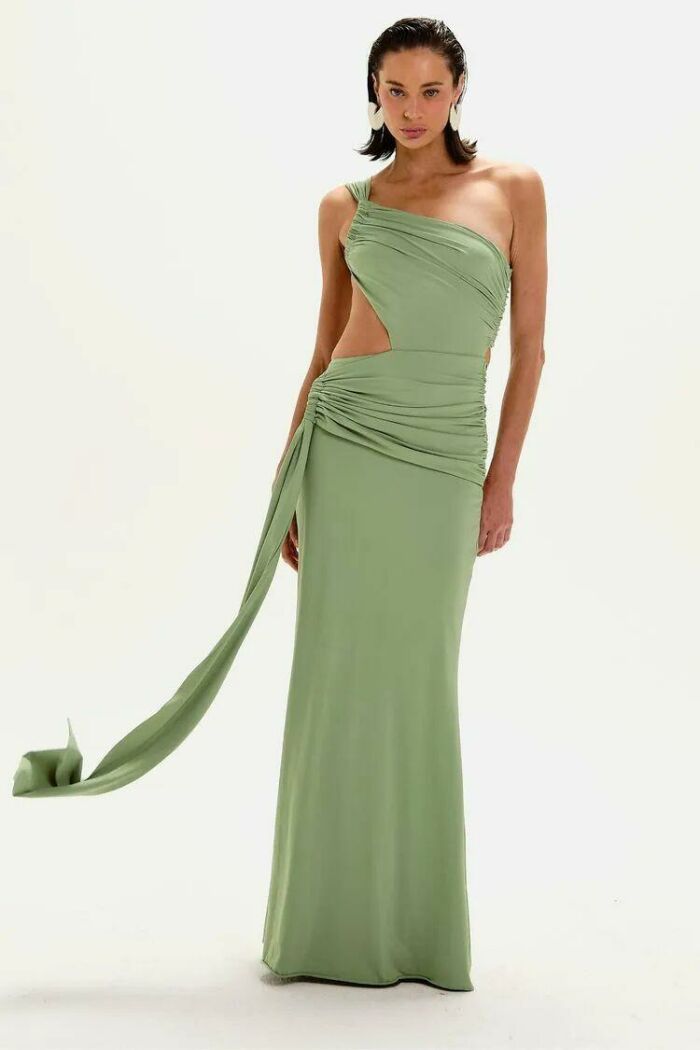 Imagem de Vestido Desirre Verde Mineral Le Blog