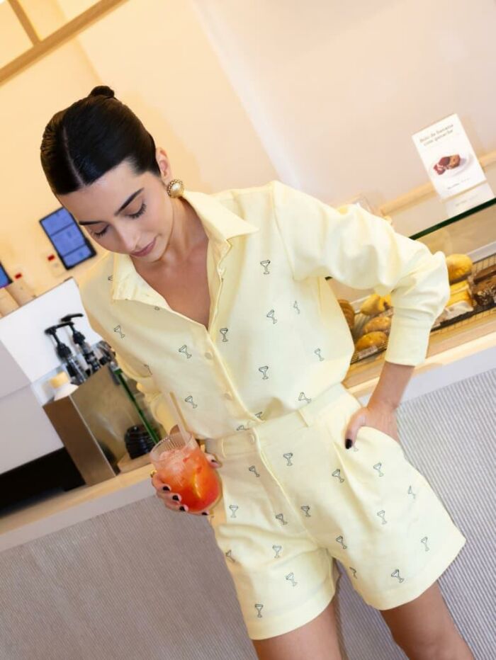 Imagem de Conjunto Drink Amarelo Olívia