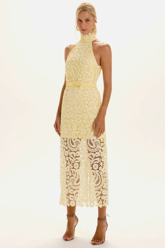 Imagem de Vestido Mídi Julieta Amarelo Light Le Blog